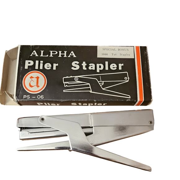 Vintage Alpha Plier Stapler PS-06 No Staples Included (gg237) - Picture 6 of 8